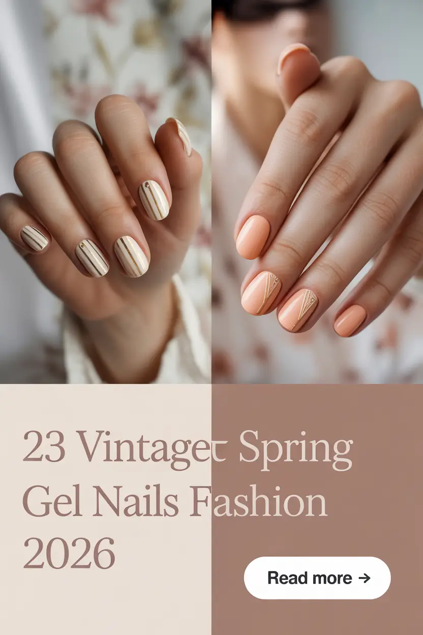 Vintage Spring Gel Nails Fashion 2026: Cute Colors, French Tip & Simple Design Ideas