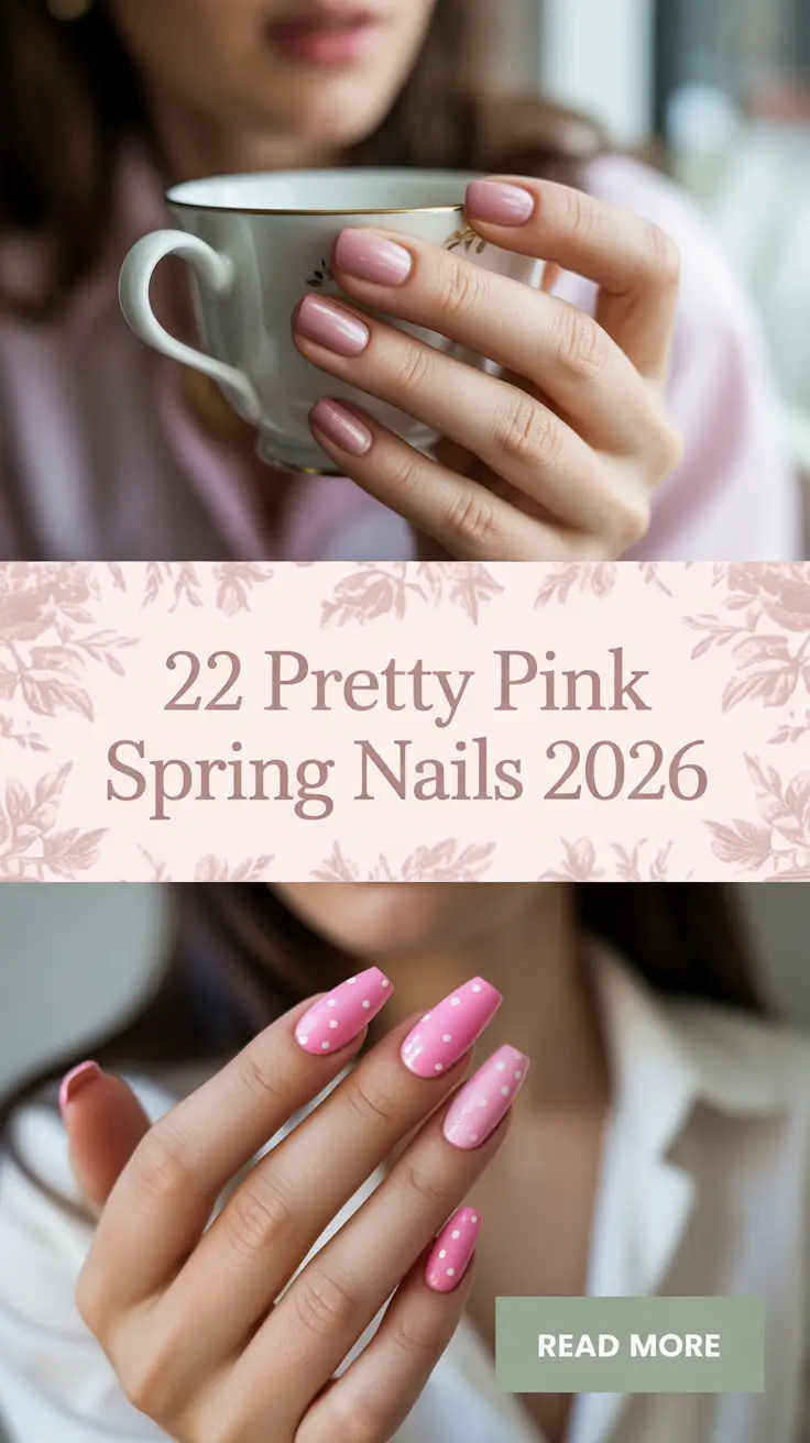Pretty Pink Spring Nails 2026: Trendy Gel, French Tip, Pastel & Cute Minimalist Ideas