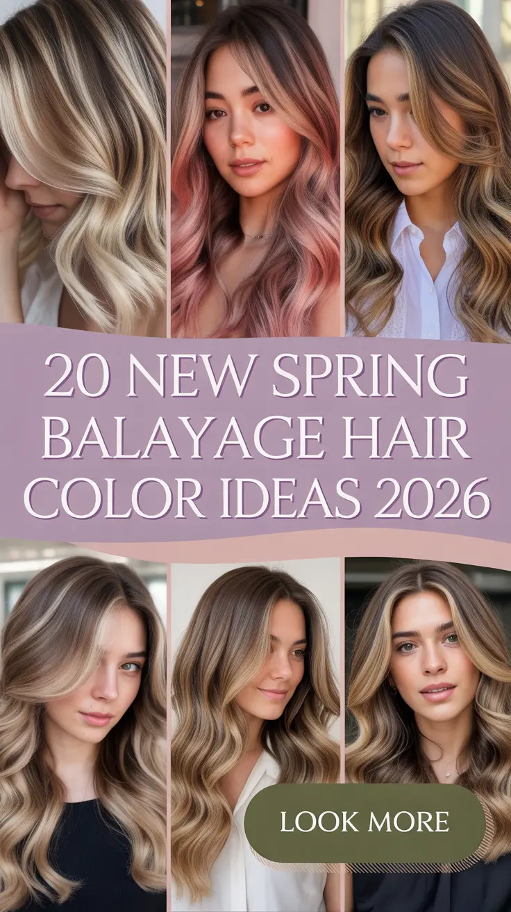 New Spring Balayage Hair Color Ideas 2026: Trendy Blonde, Brunette & Soft Bright Looks