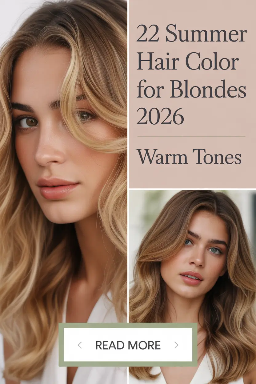 Summer Hair Color for Blondes 2026 Warm Tones: Soft Honey Balayage Inspo & Low Maintenance Ideas