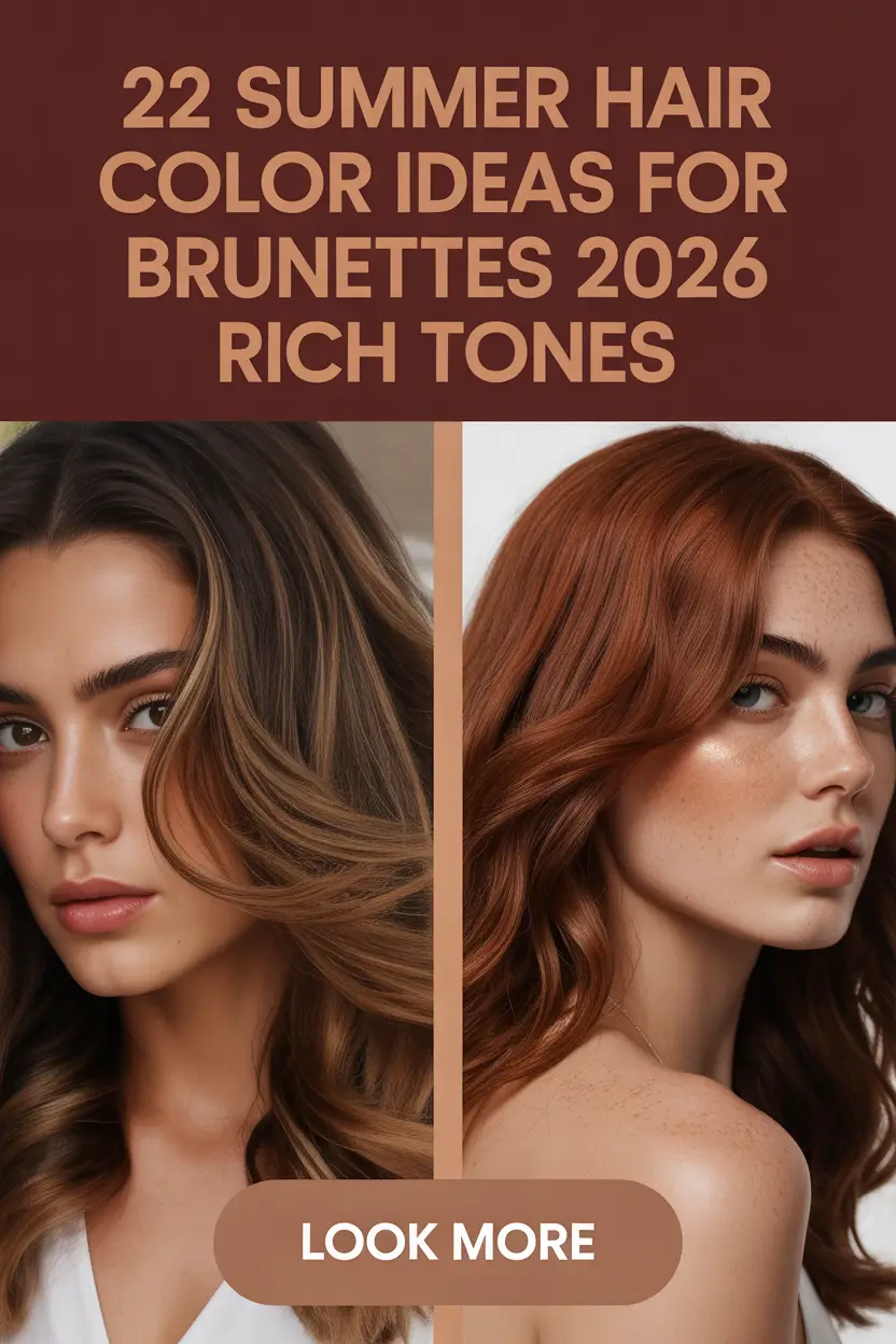 Summer Hair Color Ideas for Brunettes 2026 Rich Tones That Look Expensive & Effortless