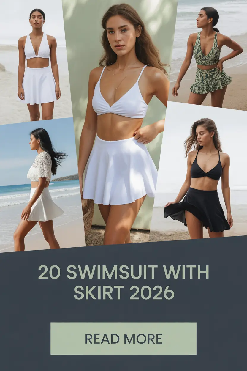 Swimsuit with Skirt 2026: Cute Beach Outfit Ideas, Modest Onepiece & Y2K Aesthetic Trends