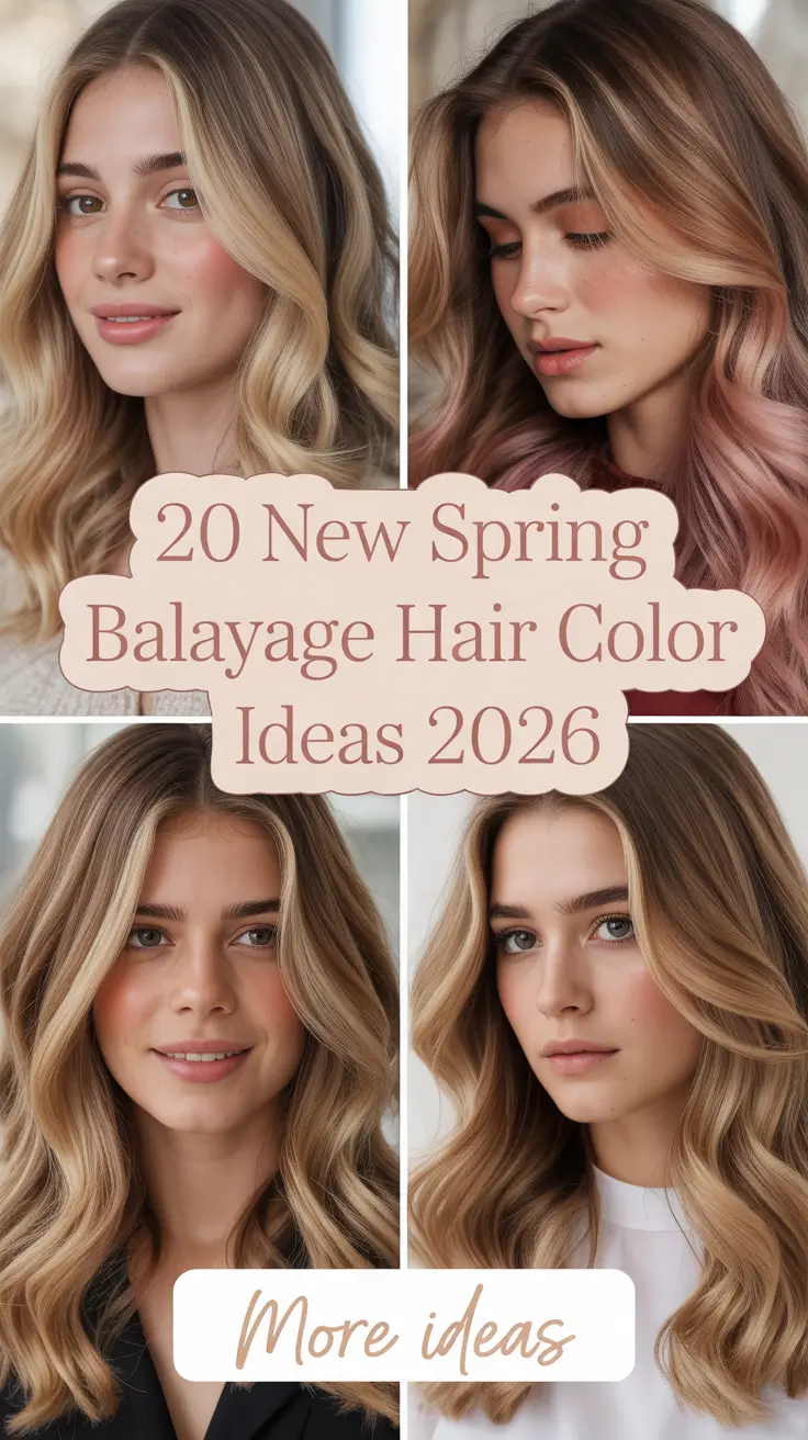 New Spring Balayage Hair Color Ideas 2026: Trendy Blonde, Brunette & Soft Bright Looks