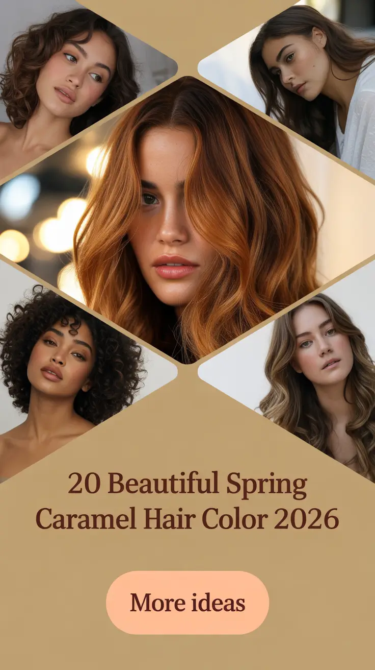 Beautiful Spring Caramel Hair Color 2026: Glow-Boosting Highlights & Ideas for Brunettes