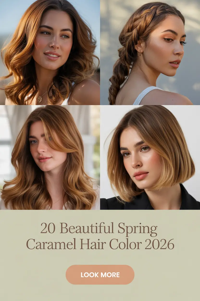 Beautiful Spring Caramel Hair Color 2026: Glow-Boosting Highlights & Ideas for Brunettes