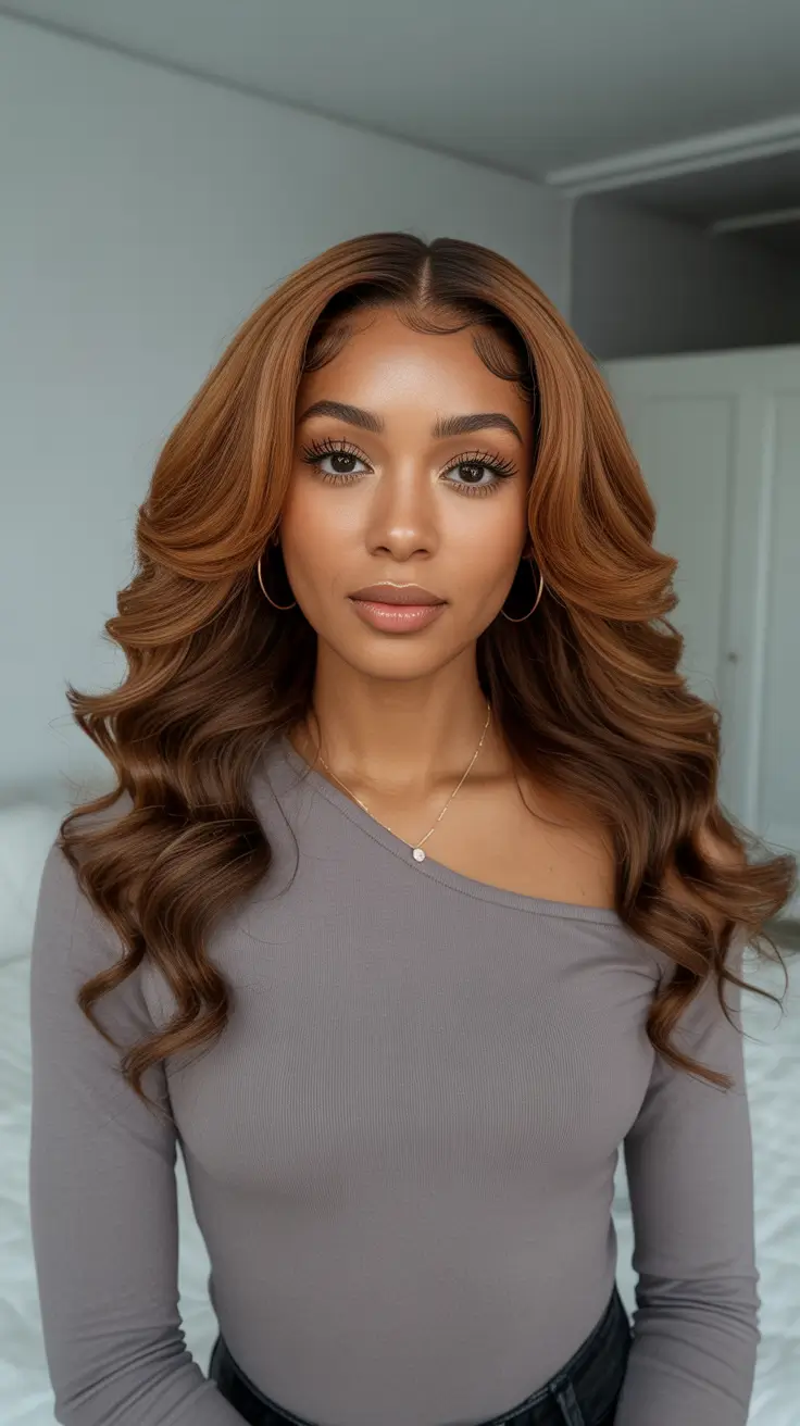 popular spring hairstyles for black women 2026 Caramel Body Waves