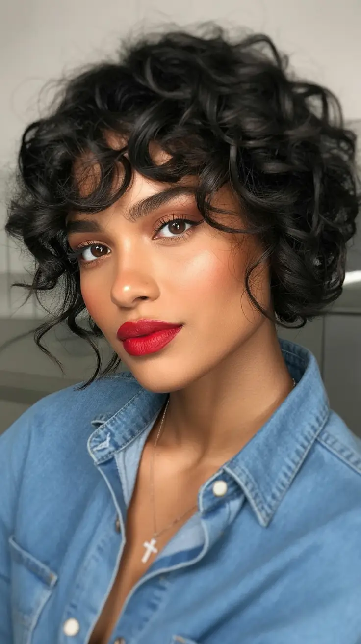 popular spring hairstyles for black women 2026 Short Curly Bob