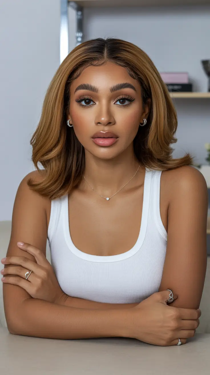 popular spring hairstyles for black women 2026 Soft Shoulder-Length Blowout