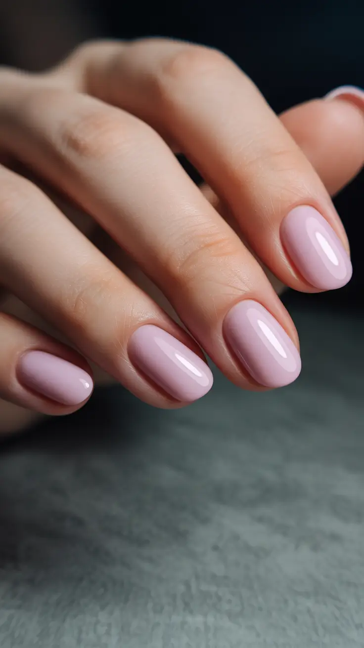 pretty pink spring nails 2026 Ultra Short Pastel Pink Clean Girl Nails