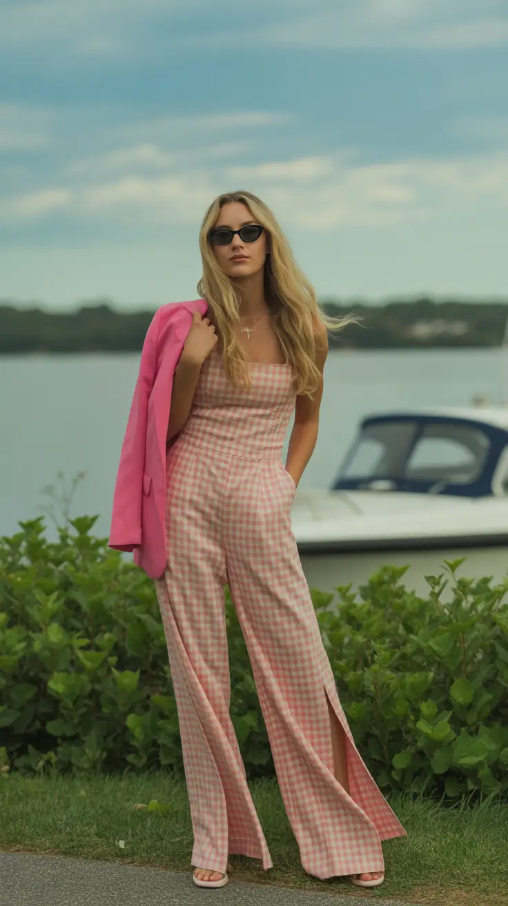 retro vintage summer outfits 2026 Playful Retro Energy with a Pop of Pink