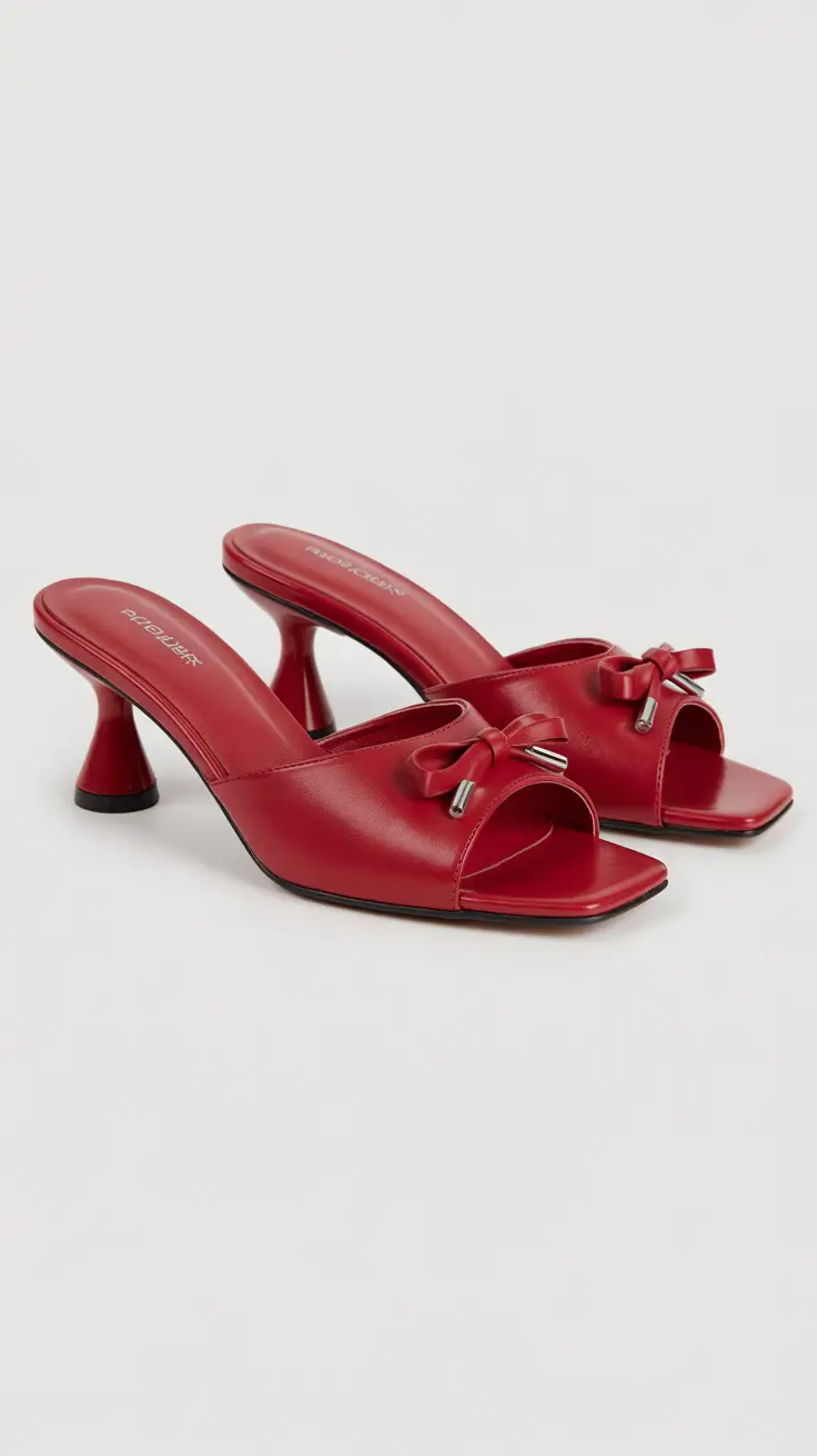 summer flip-flops for women 2026 Red Statement Flip Flop Heels