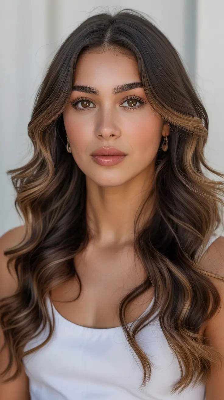 summer hair color ideas 2026 low maintenance Caramel Ribbon Waves