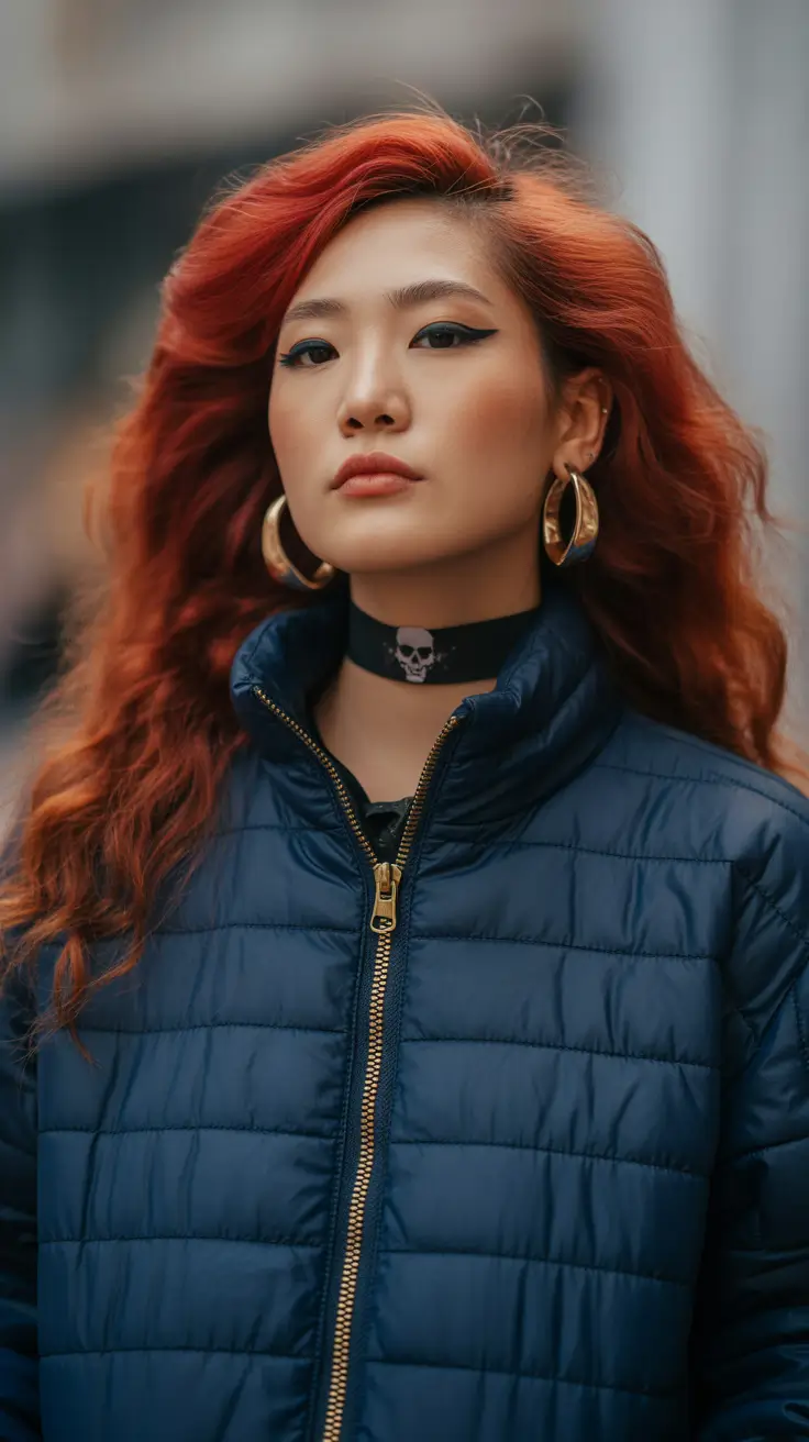 summer hair color ideas 2026 low maintenance Flame Copper Waves