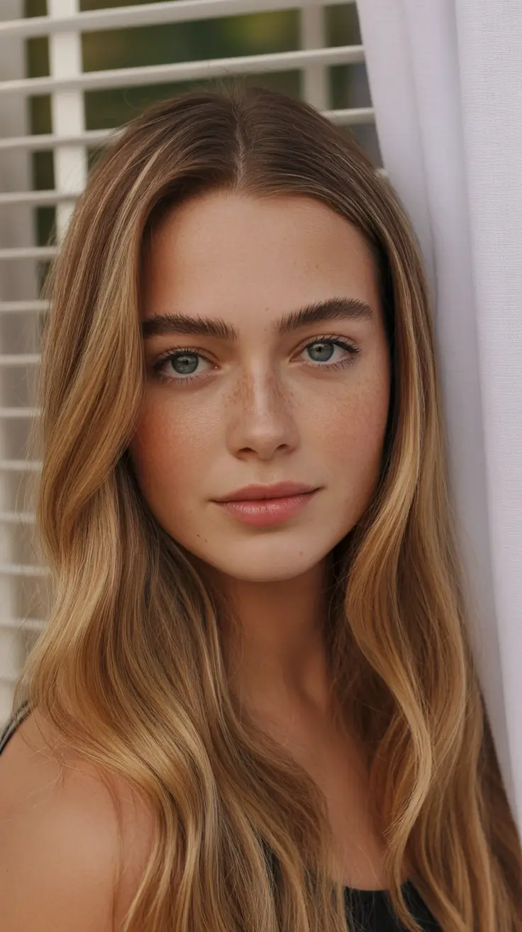 summer hair color ideas 2026 low maintenance Honey Sand Blonde That Feels Like Late Summer Sun