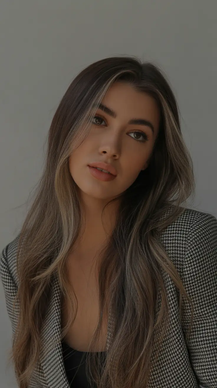summer hair color ideas 2026 low maintenance Cool Ash Brown Lengths