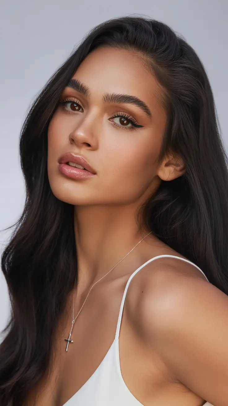 summer hair color ideas 2026 low maintenance Silky Deep Cocoa Lengths