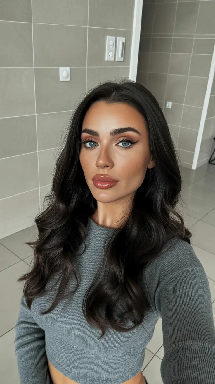 summer hair color ideas for brunettes 2026 rich tones Modern Shoulder-Length Brunette with Airy Dimensional Ideas