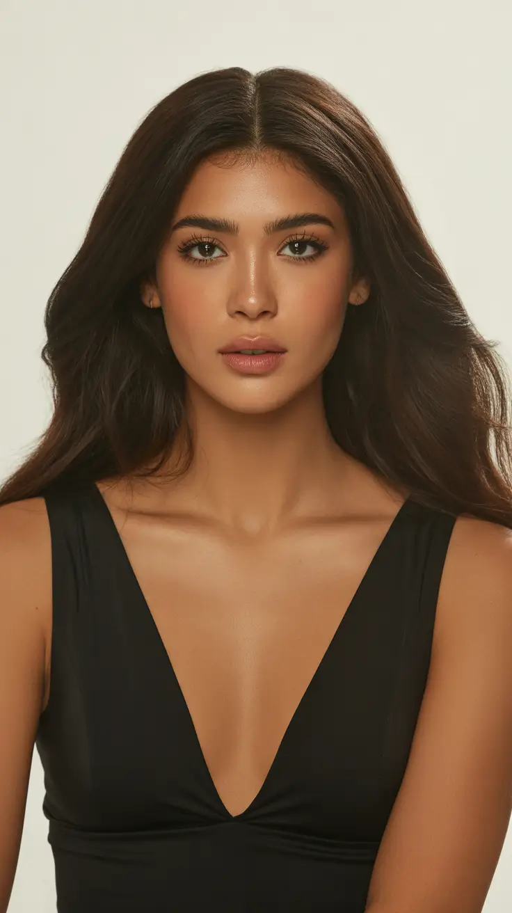 summer hair color ideas for brunettes 2026 rich tones Soft Mocha Lengths with Seamless Light Reflection