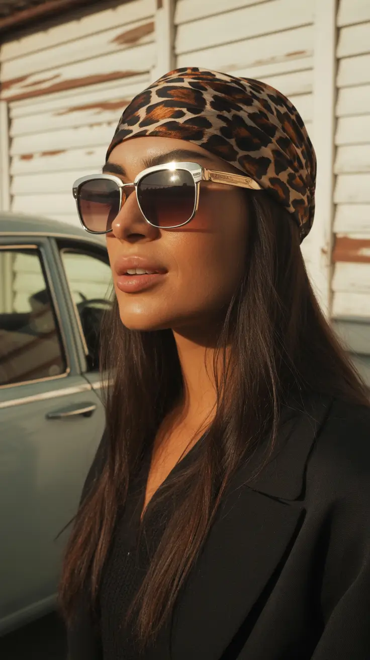 summer heads 2026 Leopard Bandana & Sharp Urban Contrast