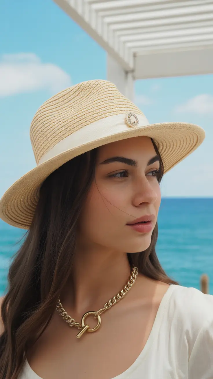 summer heads 2026 Straw Hat & Polished Coastal Minimalism