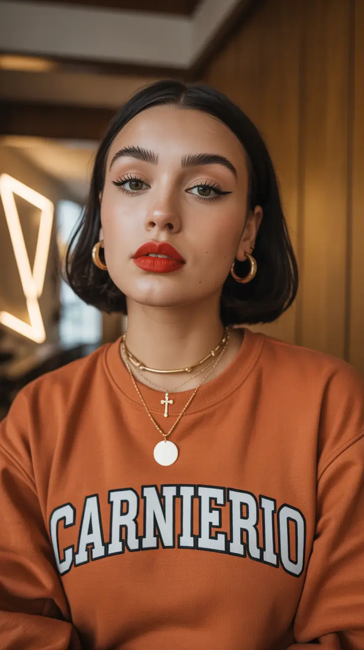 summer short haircut ideas 2026 Sleek Micro Bob with Statement Finish