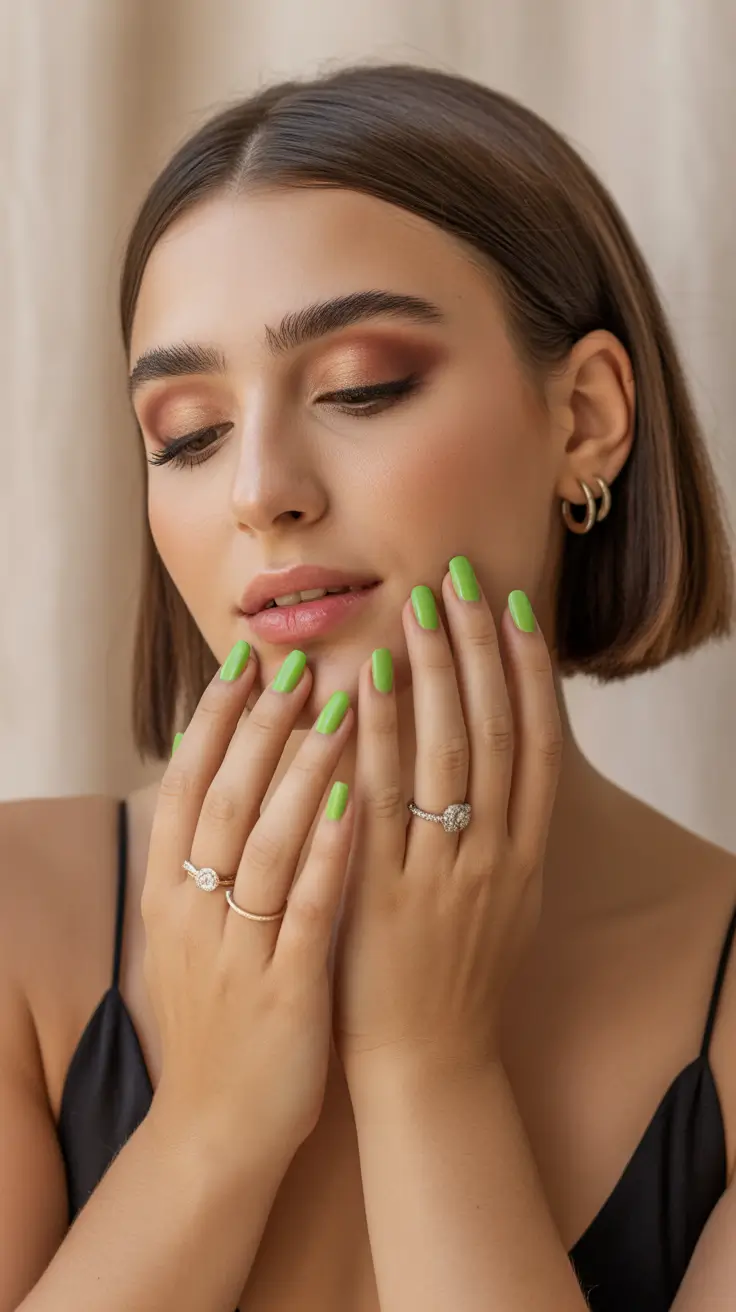 summer short haircut ideas 2026 Polished Minimal Bob with Clean Center Part