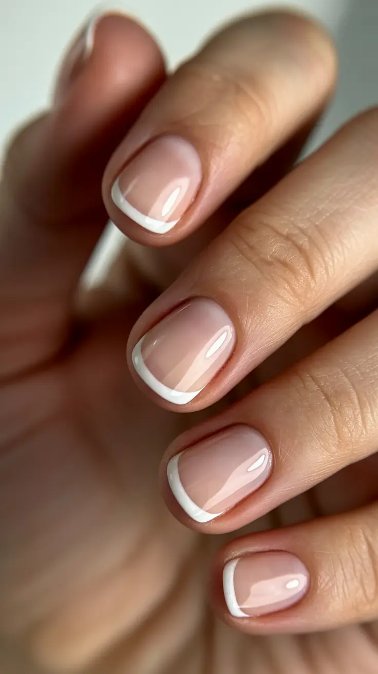 summer short nail inspo 2026 Soft Micro French That Feels Effortlessly Polished