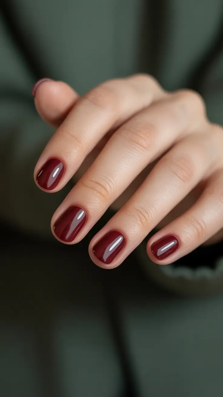 summer short nail inspo 2026 Deep Cherry Red That Transitions Effortlessly