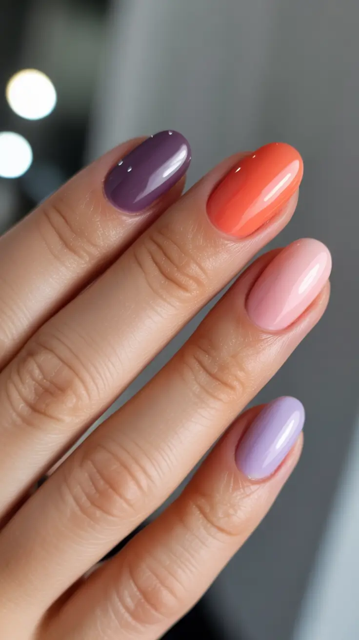 unique spring oval nails 2026 Soft Sorbet Mix-and-Match Oval Palette