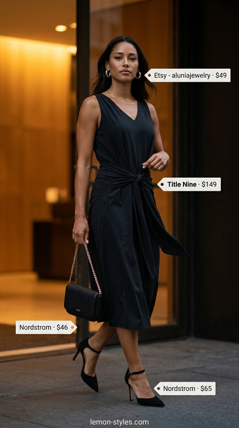 Styling mistake: Cargo pants instead of a curvy wrap dress outfit summer 2026 for an evening out.