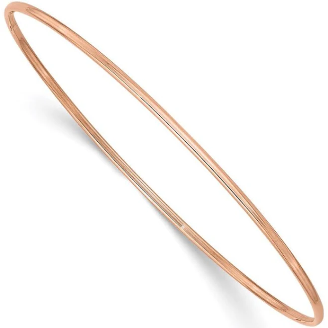 accessory 14K Rose Gold Slip-On Bangle Bracelet W B Choice Jewelry $209.1