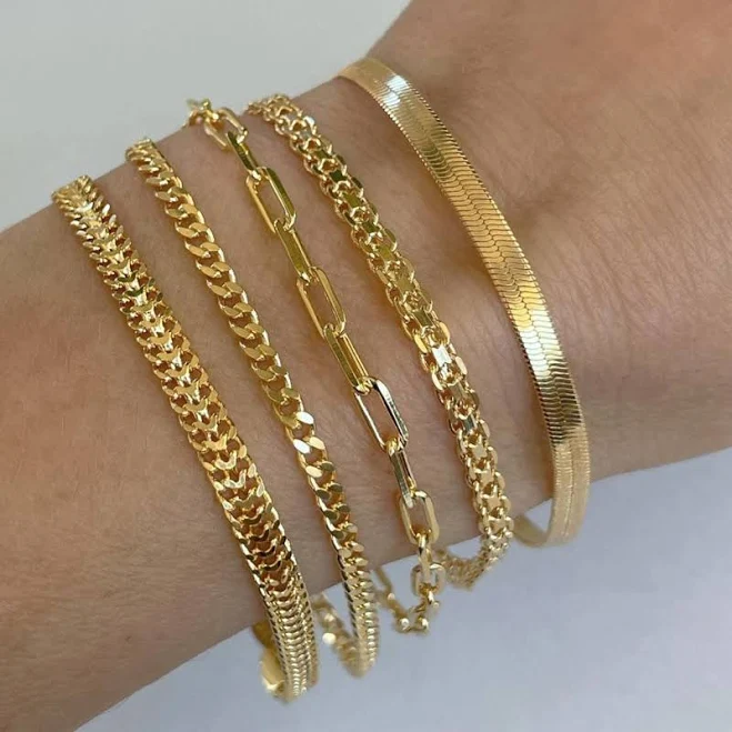 accessory 18K Gold Filled Minimalist Bracelet Etsy - Seller $25.6