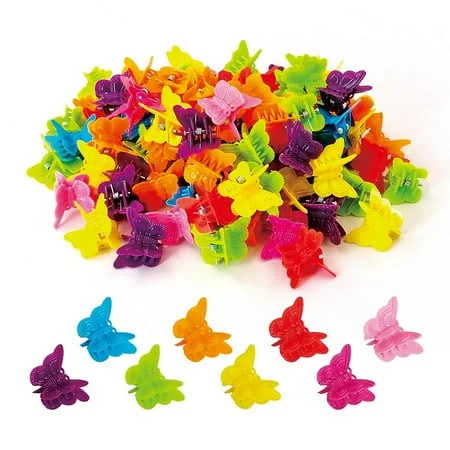 accessory 50 Pieces Assorted Color Butterfly Hair Clips, Beautiful Mini Butterfly Hair Clips Hair Accessories for Women and Girls (50 Pack Random color), Size: Walmart - Huanteng Cross-border Co., Limited $17.49