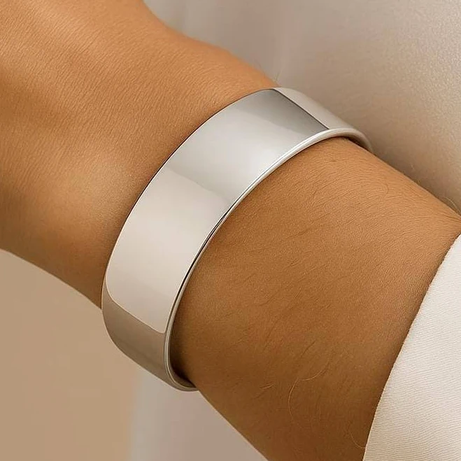 accessory 925 Sterling Silver Chunky Cuff Bracelet Etsy - Seller $119.12
