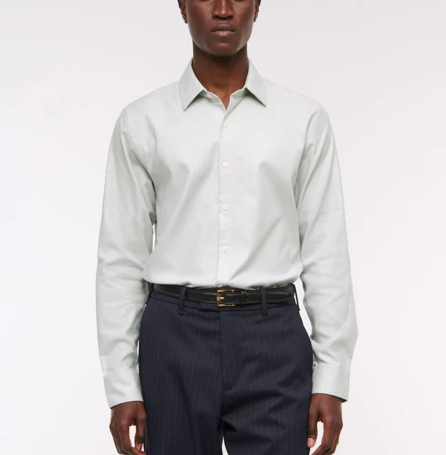 top Abercrombie & Fitch Men's Collins Slim Stretch Suiting Shirt Abercrombie & Fitch $59.5