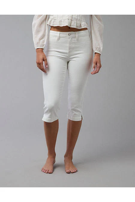 bottom AE Next Level High-Waisted Capri Jeans American Eagle Outfitters $24.99