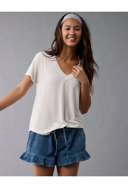 top AE Soft & Sexy V Neck T-Shirt American Eagle Outfitters $19.99