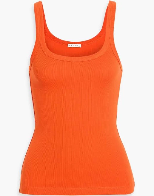 top Alex Mill Women's 365 Ribbed Stretch-Cotton Tank THE OUTNET $34