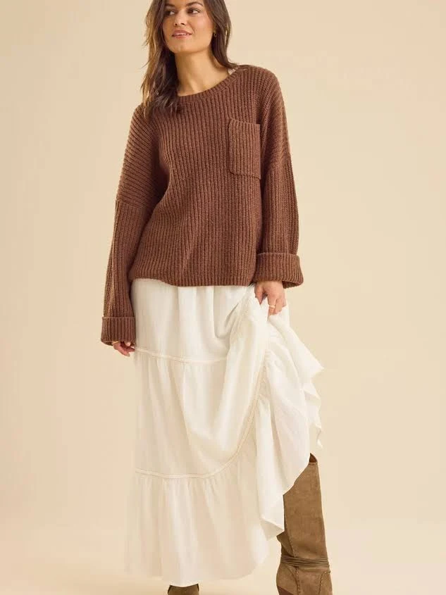 bottom Altar'd State Maisyn Tiered Maxi Skirt Altar'd State $20.99