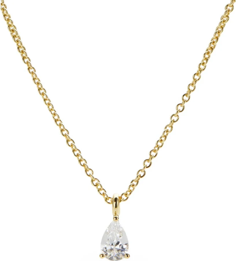 accessory Ana Luisa Elise Sparkling 14K Gold Plated Solitaire Pendant Necklace Macy's $55
