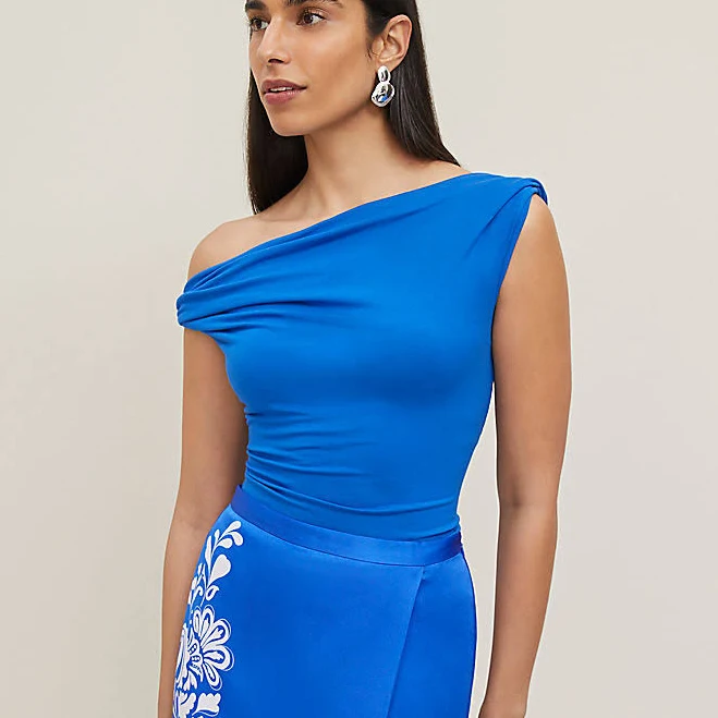 asymmetric neck top Ann Taylor Women's Asymmetrical One-Shoulder Top Ann Taylor $32.25