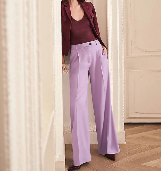pants Ann Taylor Women's Modern Wide-Leg Trouser Ann Taylor $44.99