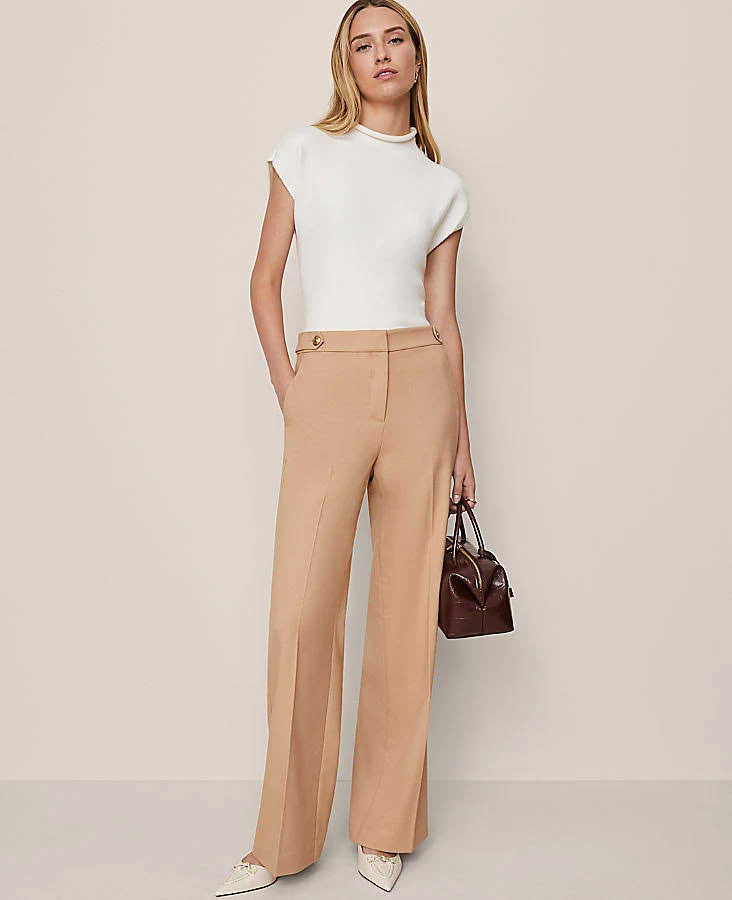 pants Ann Taylor Women's Tailored Wide-Leg Trouser Ann Taylor $44
