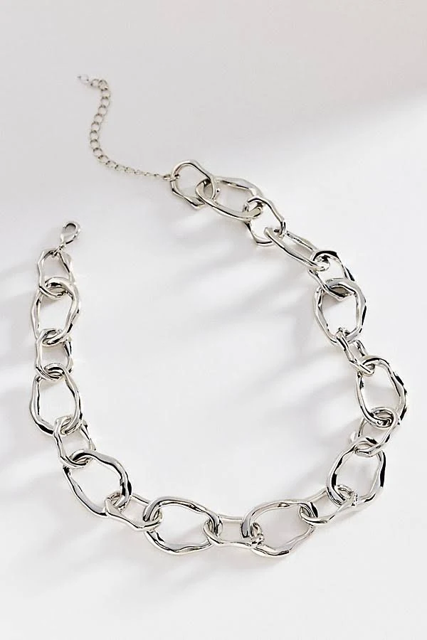 accessory Anthropologie Chunky Hammered Chain Necklace Anthropologie $39.95