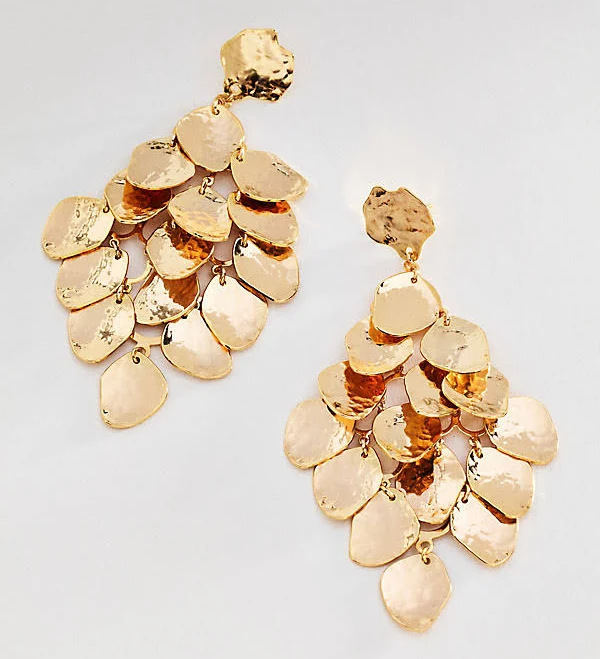 accessory Anthropologie Textured Droplet Statement Earrings Anthropologie $58
