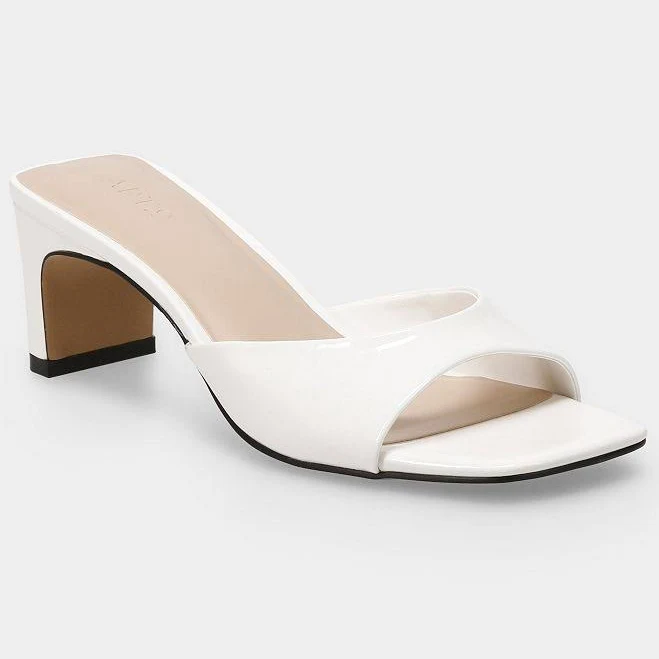 shoes Apt. 9 Tammy Women's Open Back Mule Heels, Size: 9.5, White Kohl's $25.49