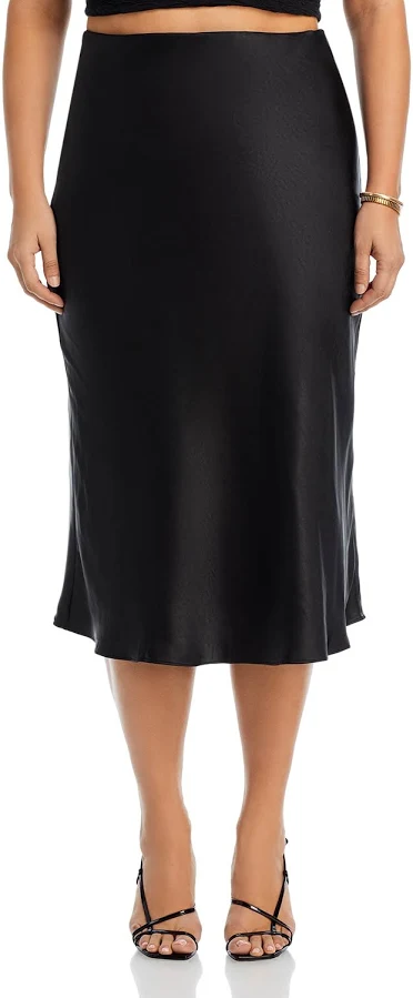 bottom AQUA Women's Midi Slip Skirt Bloomingdale's $70.4