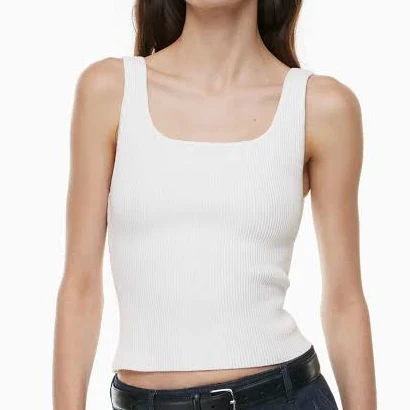 top Aritzia Tops Aritzia Babaton Cropped Sculpt Knit Squareneck Tank Aritzia $19.99