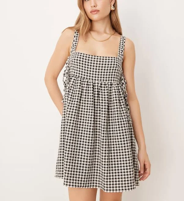 sundress ASOS Baby Doll Mini Dress with Tie Sides ASOS $41.24