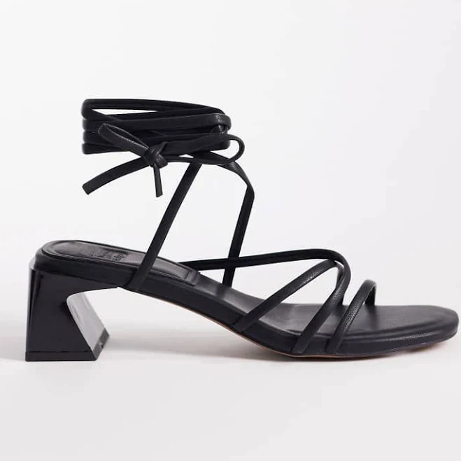 shoes ASOS Hundred Strappy Block Heel Sandals ASOS $49.99